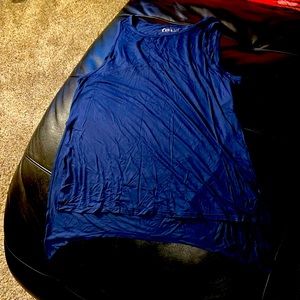 Women’s size large Zyia navy blue tank top. Split sides so you can tie.